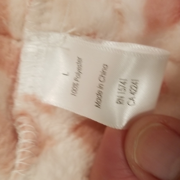 💕PJ SALVAGE💕 Robe ~ Blush Pink Animal Print Large L NWL - Picture 11 of 12